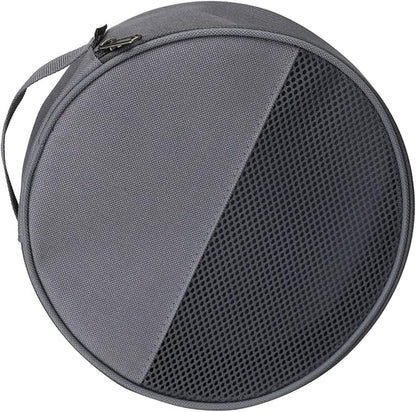 Round Plate Carriers Bag with Zippers and Handle for Outdoor Camping Tableware Storage Dish Organizers Picnics Plate Bag