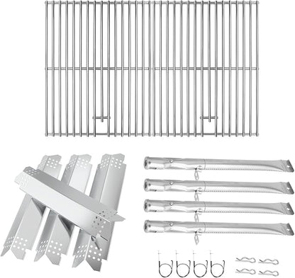 Grill Replacement Parts for Nexgrill 4 Burner 720-0830X, Grill Grate, Grill Burner and Heat Plates for Nexgrill Replacement Parts 4 Burner, Grill Parts Kit for Nexgrill 720-0830X Replacement Parts