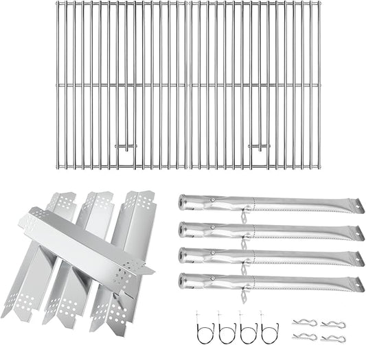 Grill Replacement Parts for Nexgrill 4 Burner 720-0830X, Grill Grate, Grill Burner and Heat Plates for Nexgrill Replacement Parts 4 Burner, Grill Parts Kit for Nexgrill 720-0830X Replacement Parts