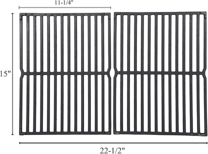 GasSaf 15" Grill Grate for Weber Genesis Silver A, 11x15 Grate for Spirit 200 E200 S200 S210 E210, Spirit 500 Grills, Cast Iron Replacement Parts for Weber 7522, 7521, 7523, 65904, 65905(Side Panel)