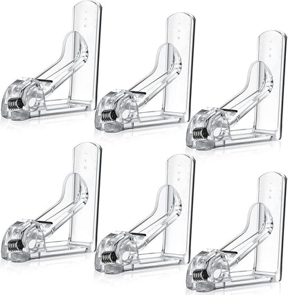 Jetec 6 Pieces Clear Tablecloth Clips Plastic Loaded Table Cover Holder Clamps Table Linen Clips for Christmas Birthday Camping Picnic Wedding Restaurant Outdoor Hosting Essentials