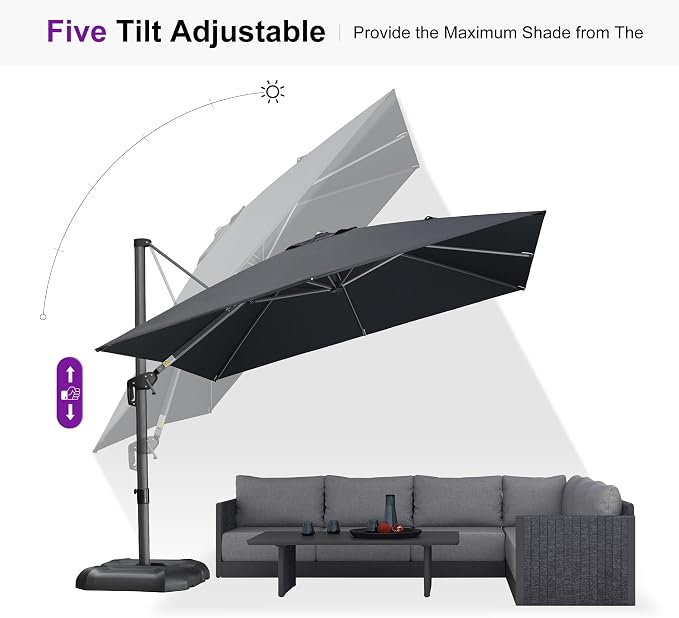 PURPLE LEAF Patio Umbrella - Image 7
