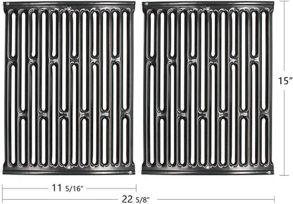 PG521 (2-Pack) 15" Porcelain Steel Cooking Grid Grates for Weber Genesis Silver A, Spirit E200,Spirit 500,Spirit 210 (2007-2012) Gas Grills, 7521 65905 7522 7523 65904