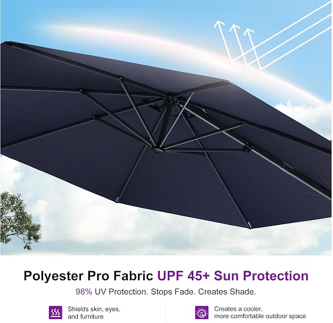 PURPLE LEAF Patio Umbrella - Image 6