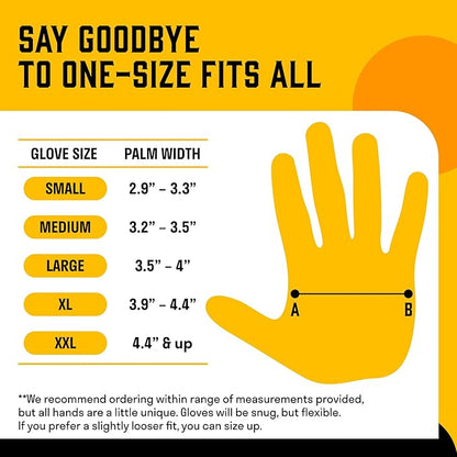 Hey Grill Hey Pitmaster Gloves | BBQ Gloves | Heat Protection up to 500°F or 260°C | High Temp Resistance | Fireproof Glove for Grilling Smoking Barbecue | Washable Mitts | Waterproof | Size - Large