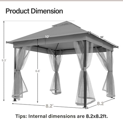 10' X 10' Waterproof Patio Gazebo - Image 2