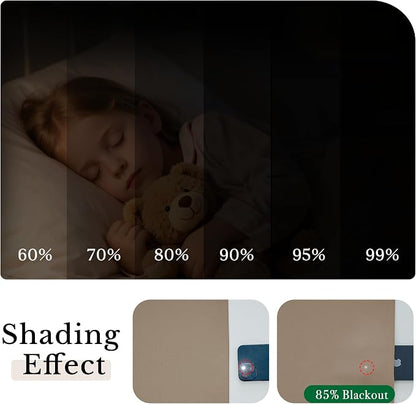 Outdoor Waterproof Curtains for Patio 52x84 Inch Mocha, 1 Panel | Light - Image 6