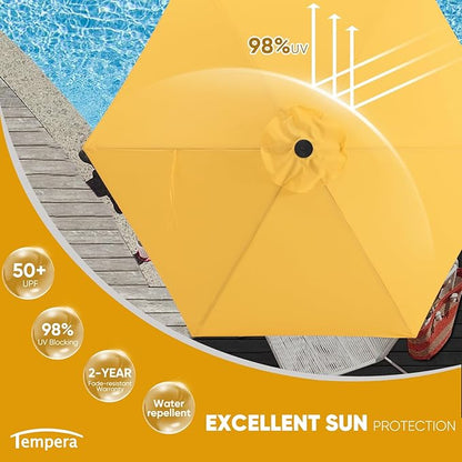 Tempera Patio Market Outdoor Table Umbrella - Image 4