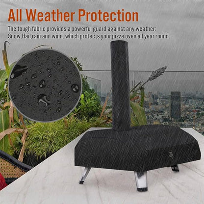 Carry Cover for Ooni Karu 16 inch Pizza Oven, iCOVER Heavy Duty Portable Outdoor Pizzas Maker Covers 16 Multi-Fuel Waterproof Backyard Ovens Accessories
