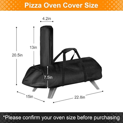 tonhui Pizza Oven Cover for Aidpiza 12'' Wood Pellet Pizza Oven, Outdoor Portable Oven Cover Weather Resistant, Pizza Oven Accessories