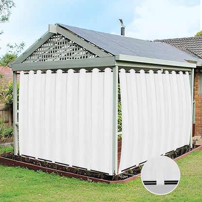 Easy-Going Outdoor Curtains for Patio 1 Panel, 150x96 inch, Weatherproof by Easy-Going