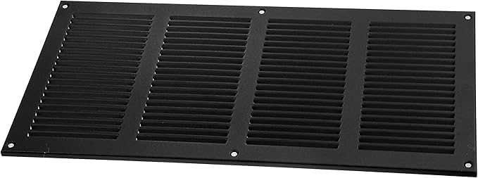 Vent Systems 16" x 8" Inch (Overall Dimensions) Pack of 2 - Anthracite - Air Vent Cover Metal Air Return Grill with Built-in Pest Guard Screen HVAC Vent Duct Cover for Home Improvement