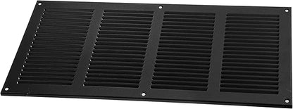 Vent Systems 16" x 8" Inch (Overall Dimensions) Pack of 2 - Anthracite - Air Vent Cover Metal Air Return Grill with Built-in Pest Guard Screen HVAC Vent Duct Cover for Home Improvement