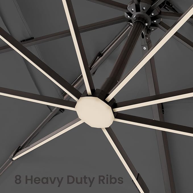 9x12 FT Outdoor Cantilever Patio Umbrella - Image 3