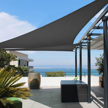 Tronssien Triangle 12'x12'x12' Sun Shade Sail, 95% UV Blockage Canopy Awning by Tronssien