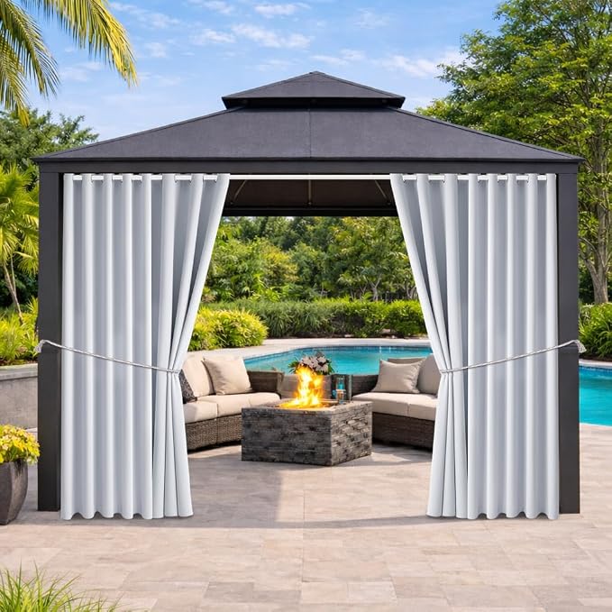 Outdoor Indoor Curtains W105 x L84 by DivaenCamino