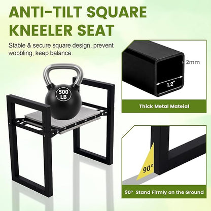 Garden Kneeler and Seat Heavy Duty 500lbs, Anti-Tip Gardening Stools - Image 6