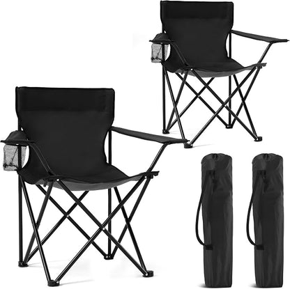 2 Pack Portable Camping Chairs Folding Lawn Chair Outdoor Lightweight Beach by Canpsky