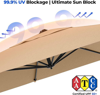 10x10 FT Cantilever Patio Umbrella - Image 5