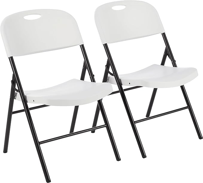 Amazon Basics Portable Folding Plastic Chair by AmazonBasics