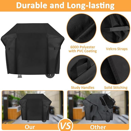 Grill Cover for Weber Spirit II 300 and Spirit 300 Series, Waterproof Cover for 7139 Weber Spirit I & II E310, E330 and E315 Grills Cover, 51 Inch BBQ Outdoor Cover for Spirit 2 Grill