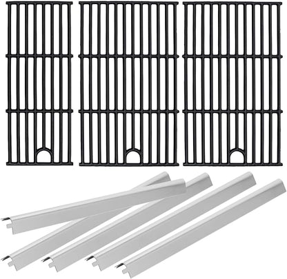 17 Inch Grill Grate & Heat Plate for Charbroil Performance 5 Burner Grill 463449021 463451022 463448021 463450022 463455021 G426-0005-W1, Cooking Grate for Charbroil Grill Replacement Parts 5 Burner