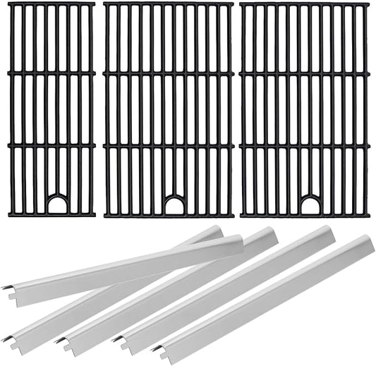 17 Inch Grill Grate & Heat Plate for Charbroil Performance 5 Burner Grill 463449021 463451022 463448021 463450022 463455021 G426-0005-W1, Cooking Grate for Charbroil Grill Replacement Parts 5 Burner