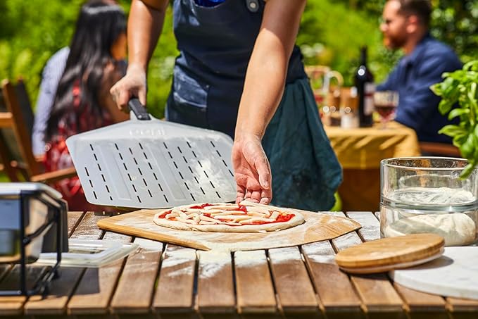 Ooni Koda 12 Gas Pizza Oven - Essentials Pizza Oven Bundle with 12" Perforated Pizza Peel Included