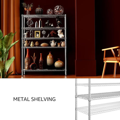 IZEUK 4250 LBS Garage Shelving Wide Storage Shelves 5 Tier Metal Shelves Heavy - Image 6