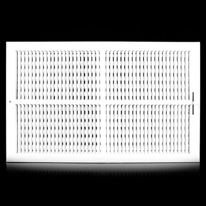 24x14 Vent Register [Duct Opening], Vent Covers for Home Ceiling, Two-Way Ventilation Register, Adjustable Solid Steel Wall Register Vent Cover (24"W x14"H [Duct Opening])