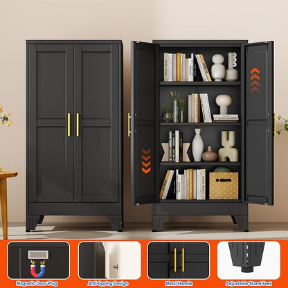 GAIOUS 47.2'' Tall Metal Garage Storage Cabinet, File Cabinet - Image 7