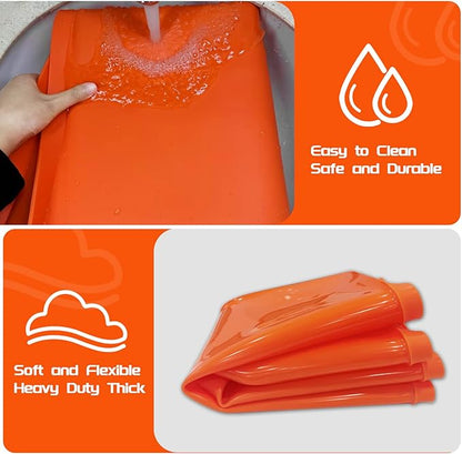 Silicone Griddle Mat for Blackstone 36 Inch, Heavy Duty Food Grade Silicone Griddle Cover, Griddle Accessories for Blackstone Grill, All Season Protective Cover (Orange)