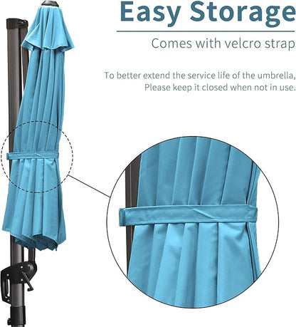 PURPLE LEAF Cantilever Umbrella - Image 9