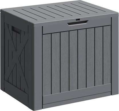 Greesum 40 Gallon Outdoor Deck Box, Resin Storage, Garden Tools, Pool Supplies by BuynowfromGreesum