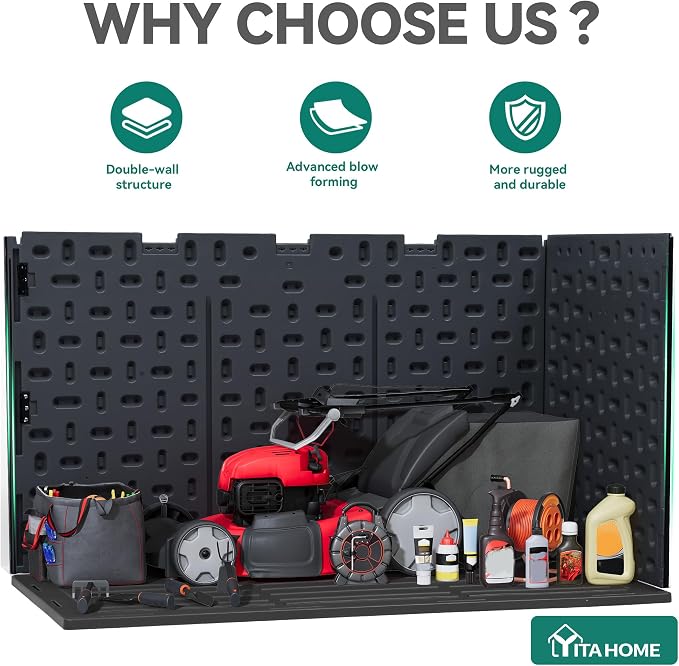 YITAHOME 220 Gallon Double-Wall Deck Box - Image 5