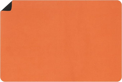 uxcell Silicone Mats for Kitchen Counter, 35.4" x 23.6" Non-Slip Countertop Protector Mat Heat Resistant Coffee Mat Waterproof Table Placemat, Orange