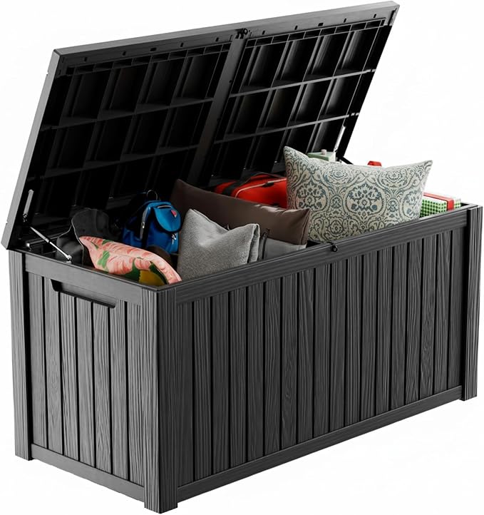 200 Gallon Waterproof Resin Outdoor Storage Box by MAIUSCOLI