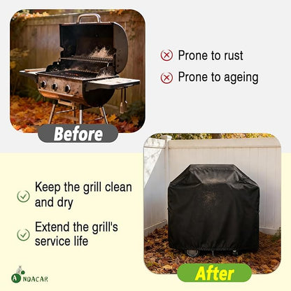 Outdoor Grill Cover for Char Broil Bistro Pro Electric Grill Grill & Griddle-25302146 25302145 25302161, Waterproof Gas Grill Cover Patio BBQ Griddle Covers - 33" L×24" W×37" H, Black