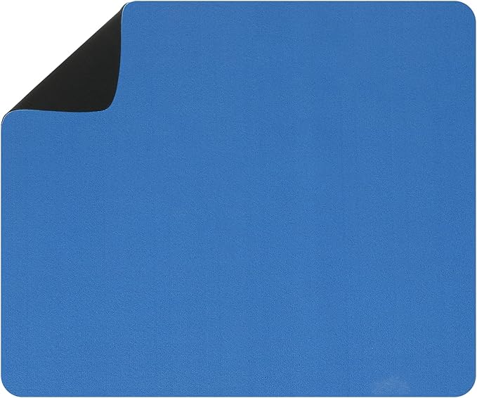 uxcell Silicone Mats for Kitchen Counter, 15.7" x 11.8" Non-Slip Countertop Protector Mat Heat Resistant Coffee Mat Waterproof Table Placemat, Blue