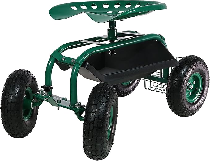 Sunnydaze Rolling Garden Cart by SunnydazeDecor