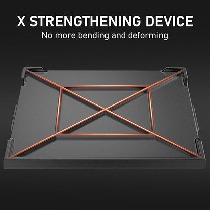 Utheer 23" x 16" Cast Iron Griddle for Gas Grill and Stove Top, Universal Flat Top Griddle with Pre-Seasoned Nonstick Coating, X-Shaped Reinforced Ridges, Perfect for Healthy Cooking, Parties, Camping