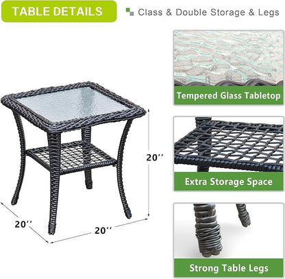 Outdoor Recliner, Aluminum Frame Patio Chaise Lounge Chairs - Image 6