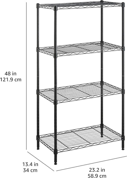 Amazon Basics 4-Shelf Steel Wire Storage Shelves - Image 8