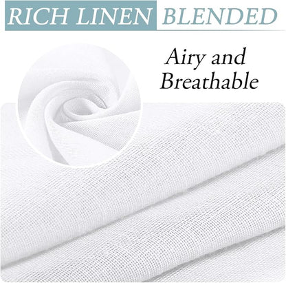 H.VERSAILTEX Outdoor Linen Sheer Curtains - Image 4