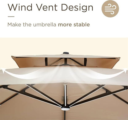 Deconk 10' X 13' Patio Cantilever Outdoor Umbrella - Image 9