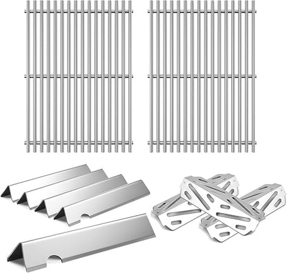 Grill Replacement Parts for Weber Genesis II 300, Genesis II LX 300, Genesis II E&S Series Gas Grills, Grill Parts for Weber Cooking Grates Flavorizer Bars Heat Deflectors 66095 66802 66032 66795
