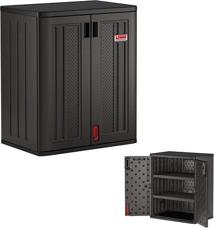 Suncast 30" Heavy-Duty Resin Outdoor Storage Cabinet, Dark Gray by SuncastCommercialProducts