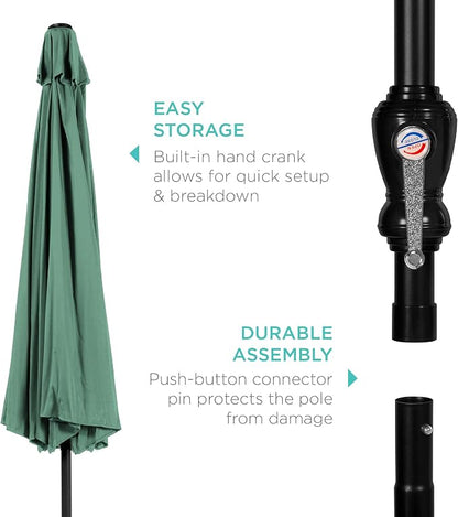 Best Choice Products 10ft Outdoor Patio Umbrella, Outdoor Table Umbrella - Image 6