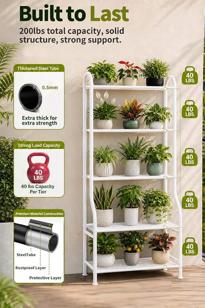 5-Tier Metal Plant Stand - Image 3
