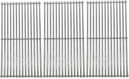 19-1/4" Stainless Steel 3pack Grates Replacement Parts for Jenn Air 720-0337,720-0512,Kirkland 720-0193 720-0432,720-0025, 720-0108 Charmglow 720-0234,720-0396 Ducane, Brinkmann 810-8501-S Gas Grill